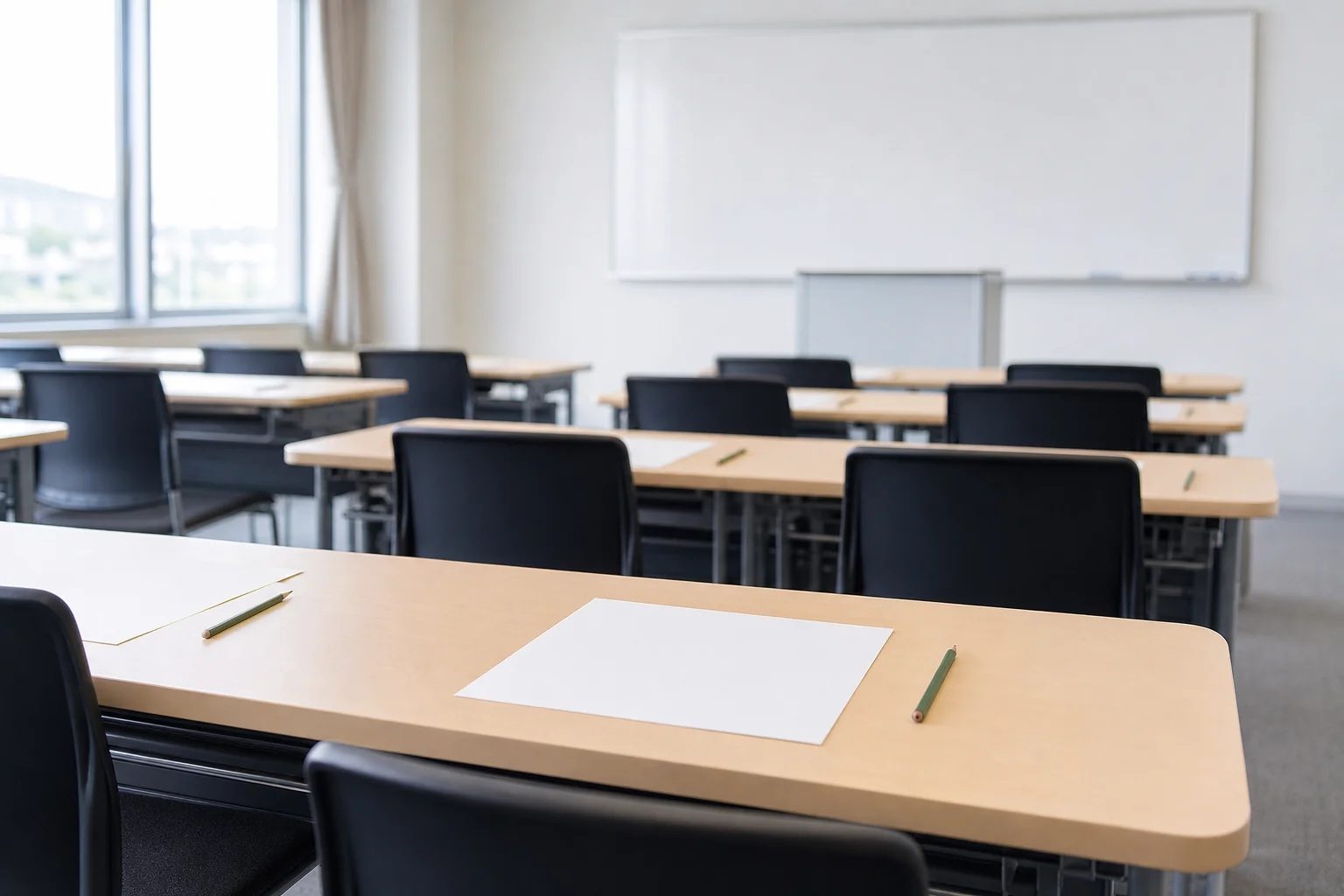 仮免の学科試験を受け直す教室のイメージ写真